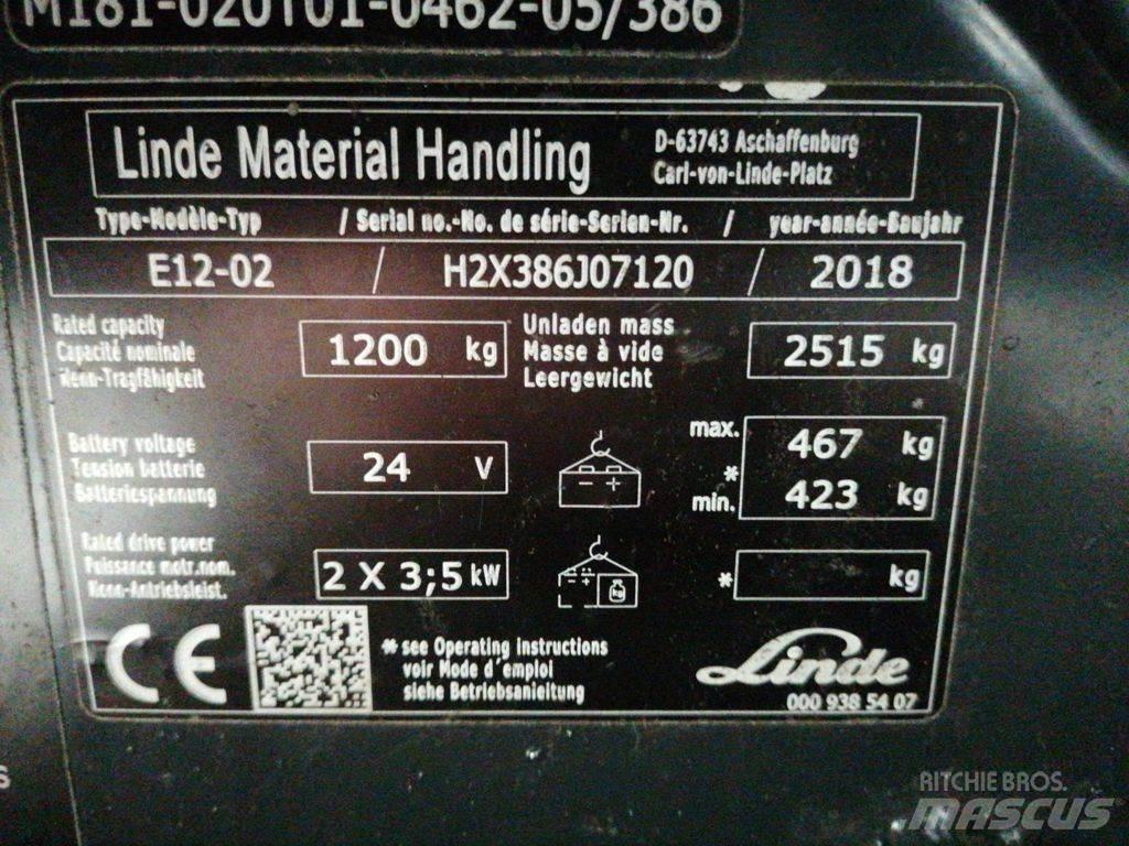 Linde E12-02 El gaffeltrucks