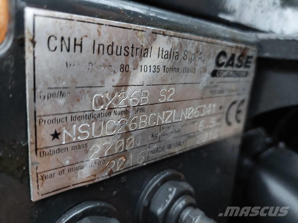 CASE CX 26 B Minigravemaskiner