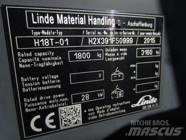 Linde H 18 T-03 LPG gaffeltrucks