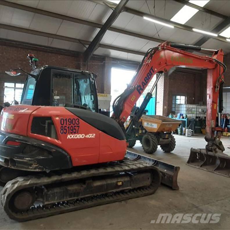 Kubota KX080-4a2 Midi-gravemaskiner 7t - 12t