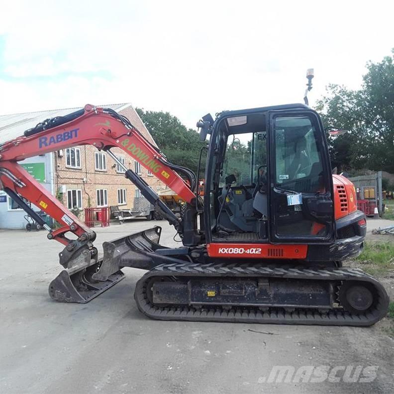 Kubota KX080-4a2 Midi-gravemaskiner 7t - 12t