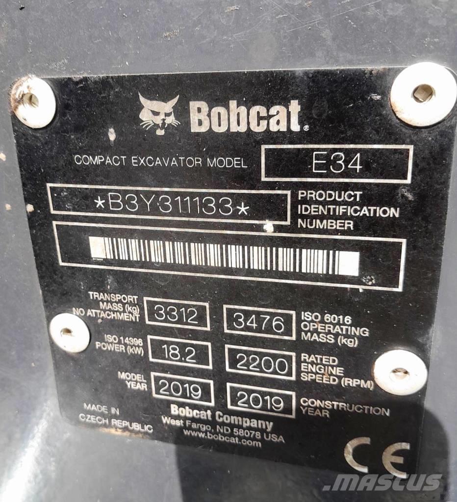 Bobcat E34 Minigravemaskiner
