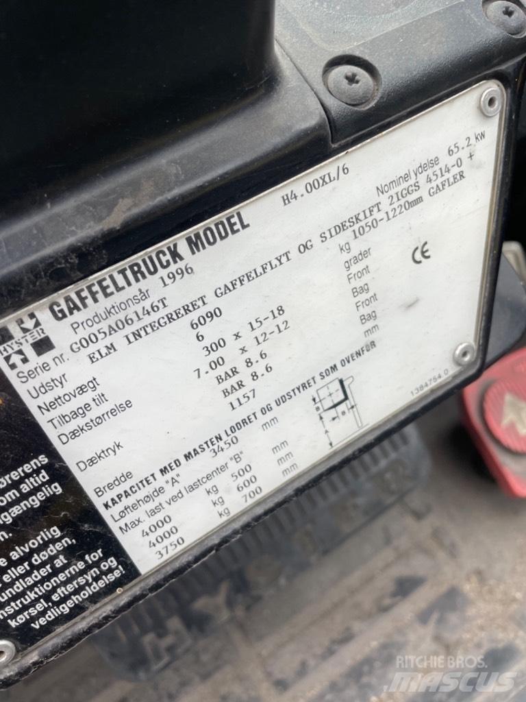 Hyster H 4.00 XL LPG gaffeltrucks