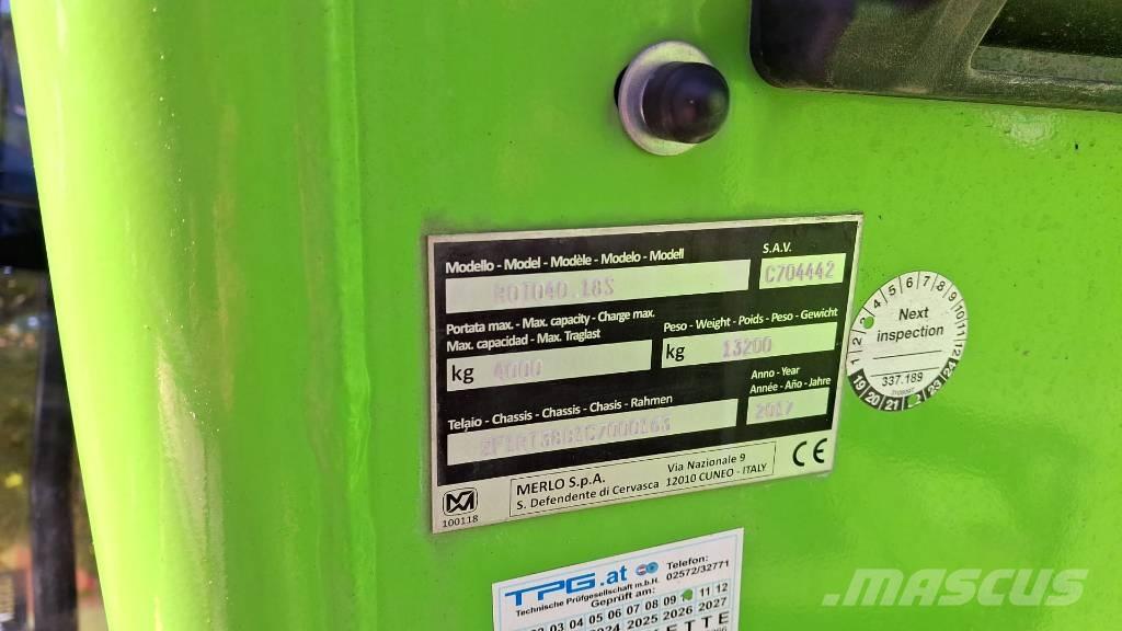 Merlo Roto 40.18 Teleskoplæssere