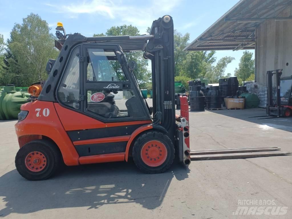 Linde H70T LPG gaffeltrucks