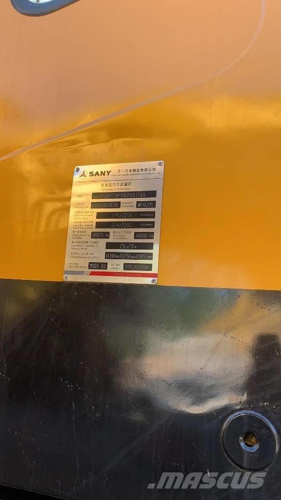 Sany 750s Kraner til alt terræn