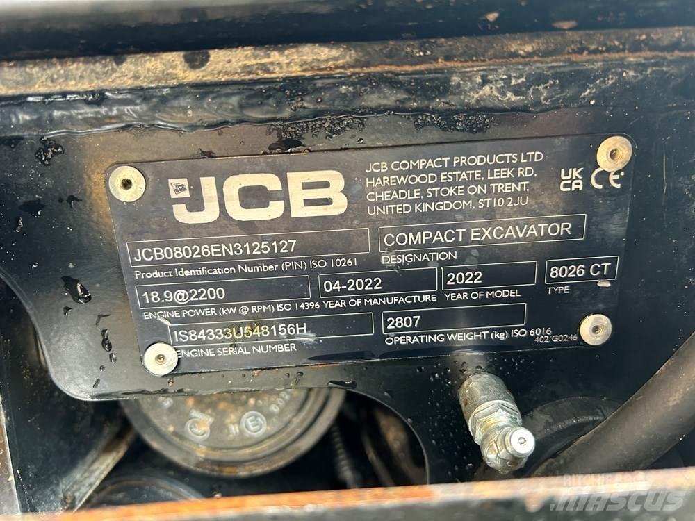 JCB 8026 CTS Minigravemaskiner
