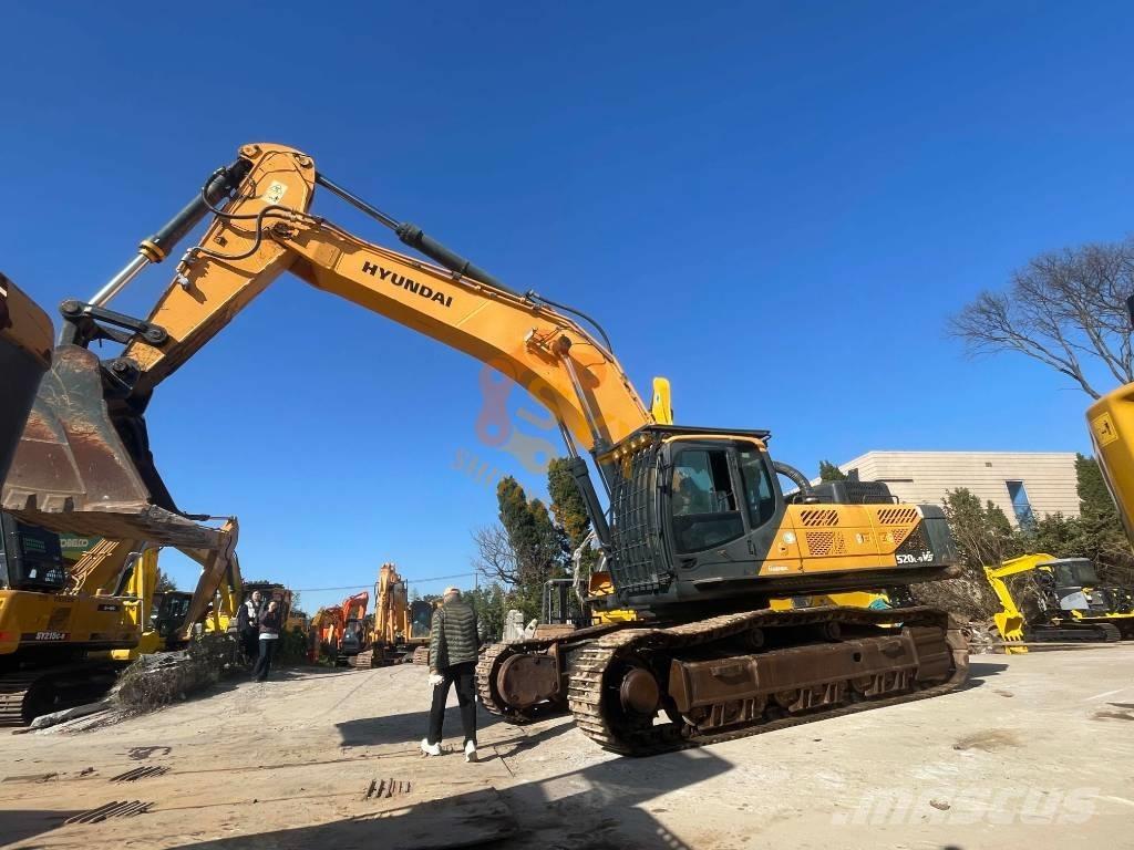 Hyundai Robex 520 VS Gravemaskiner på larvebånd