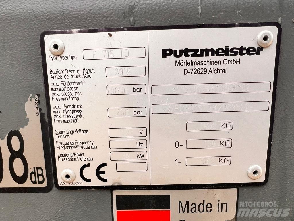 Putzmeister P 715 TD Betonpumper