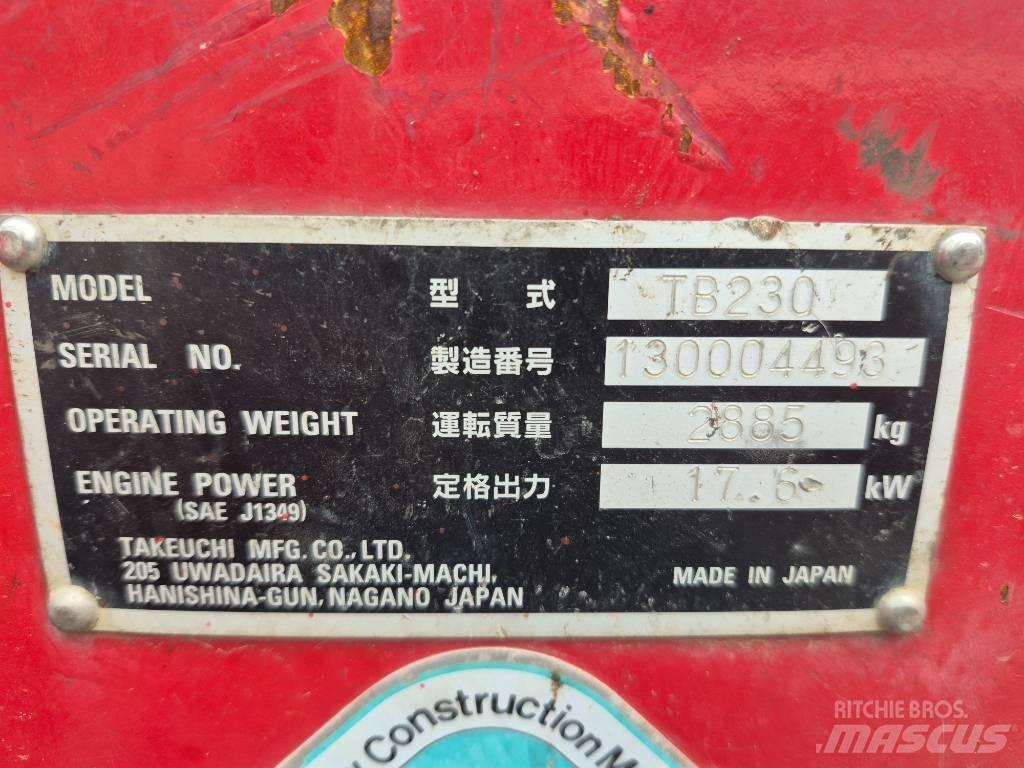 Takeuchi TB 230 Minigravemaskiner