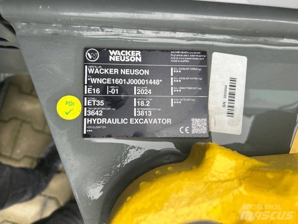 Wacker Neuson ET35 Gravemaskiner på larvebånd