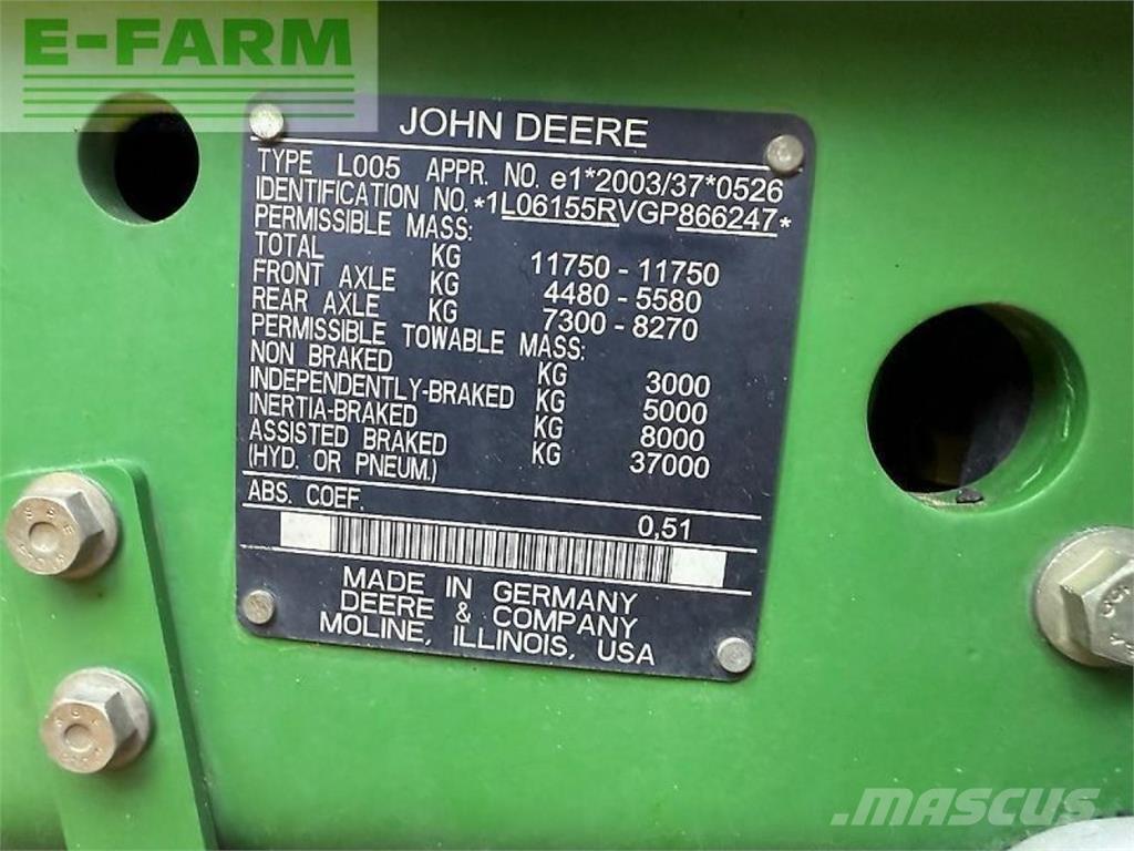 John Deere 6155r Traktorer