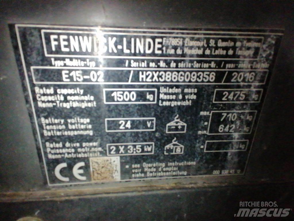 Linde E15-02 El gaffeltrucks