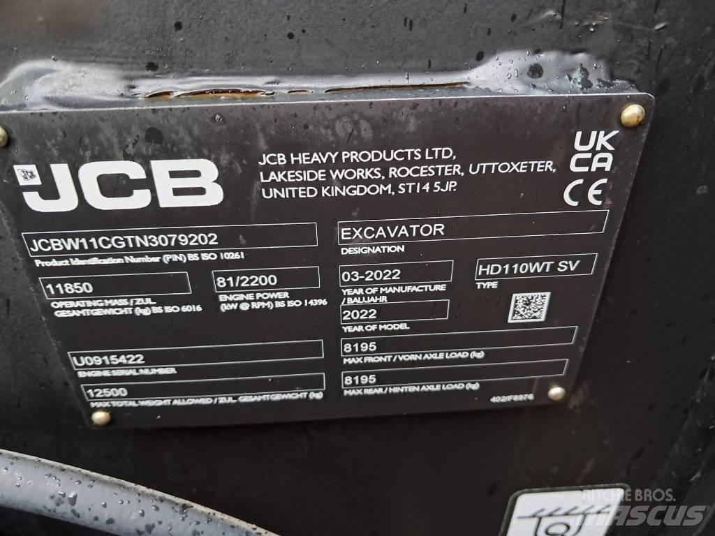 JCB HD110W Gravemaskiner på hjul
