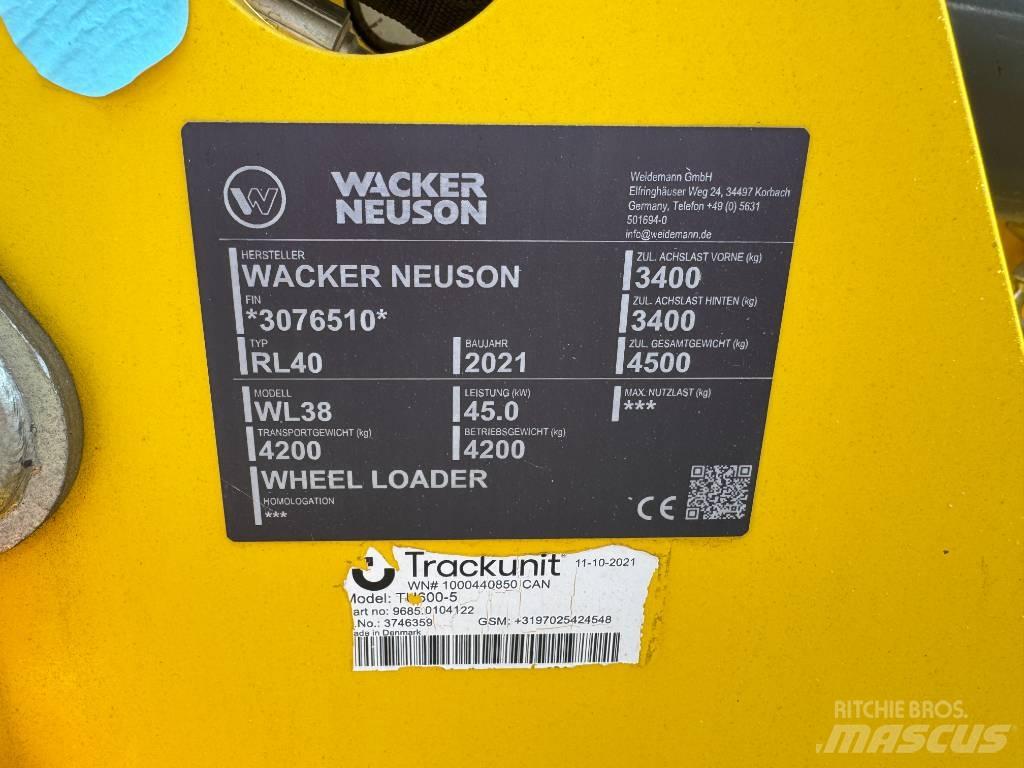 Wacker Neuson WL38 Læssemaskiner på hjul
