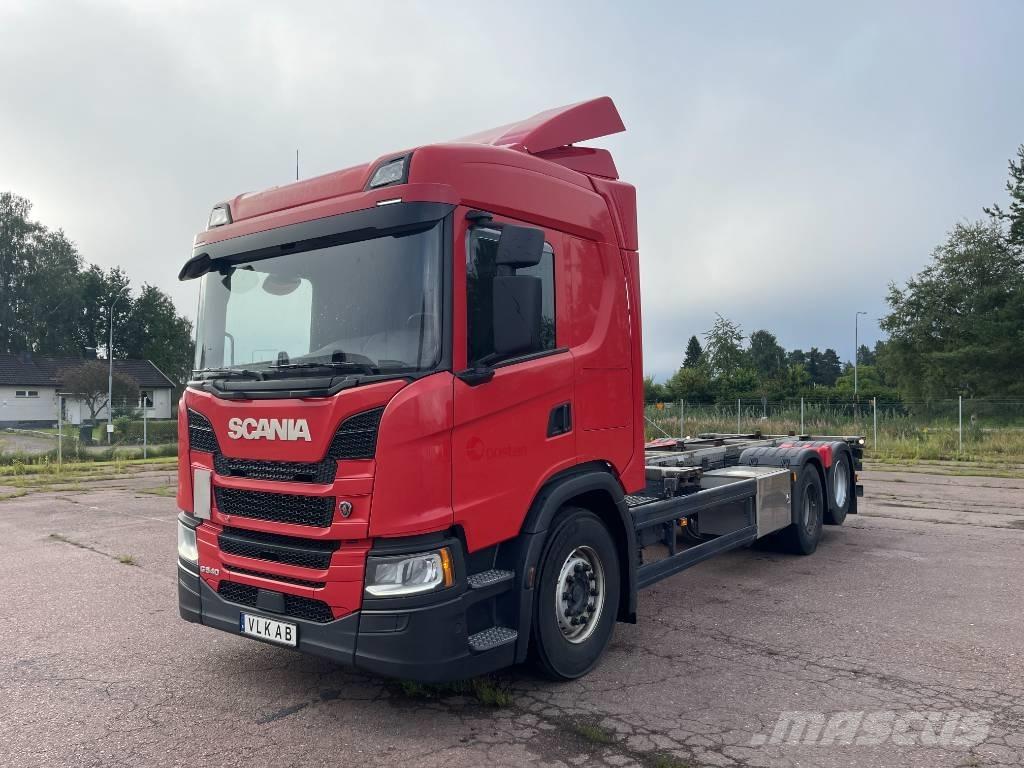 Scania G 540 Lastbiler med containerramme / veksellad