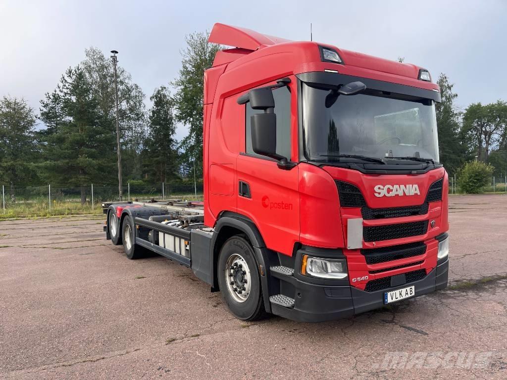 Scania G 540 Lastbiler med containerramme / veksellad