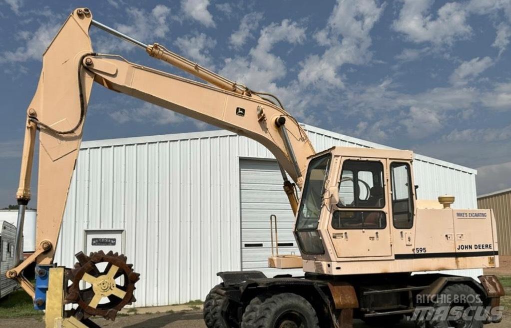 John Deere 595 Gravemaskiner på hjul
