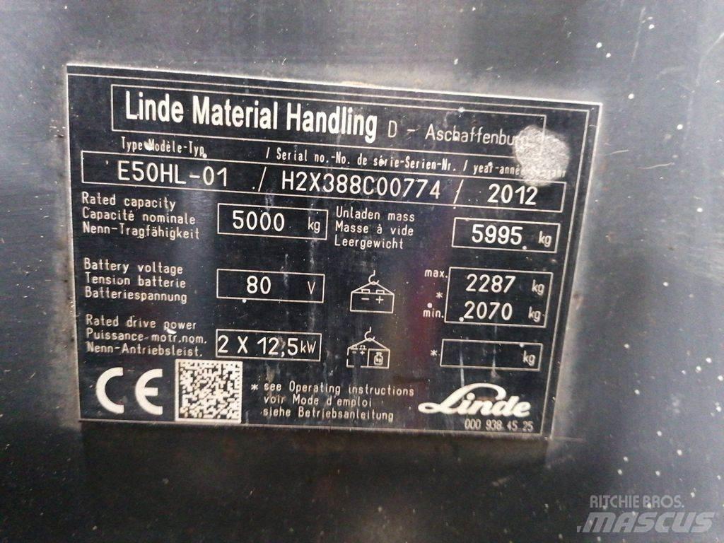 Linde E50HL-01 El gaffeltrucks