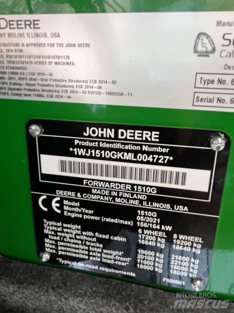 John Deere 1510 G Udkørselsmaskiner