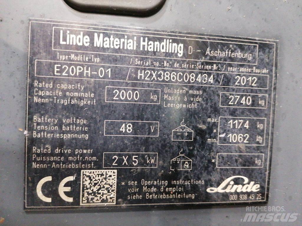 Linde E20PH-01 El gaffeltrucks