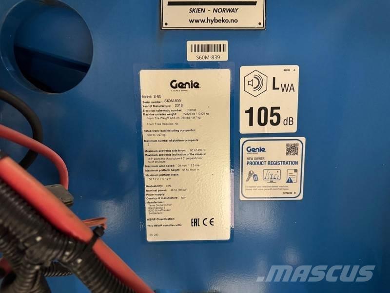 Genie S65 Andre lifte og platforme