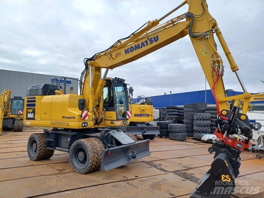 Komatsu PW180-11E0 Gravemaskiner på hjul