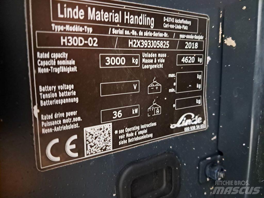 Linde H30D-02 Diesel gaffeltrucks