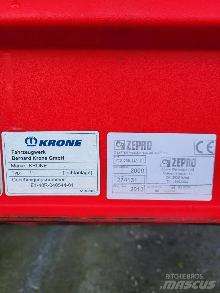 Krone SDP 27 Semi-trailer med Gardinsider