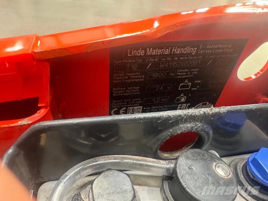Linde T 18 El-palleløftere
