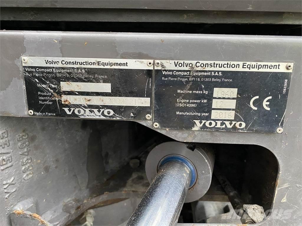 Volvo EC20D Gravemaskiner på hjul