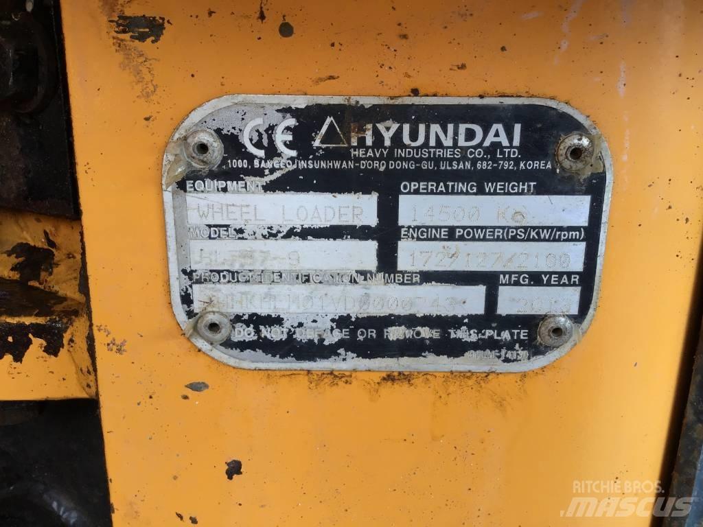 Hyundai HL 757-9 Læssemaskiner på hjul