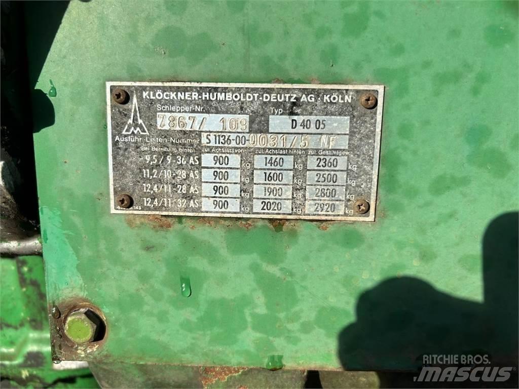 Deutz D 4005 Traktorer