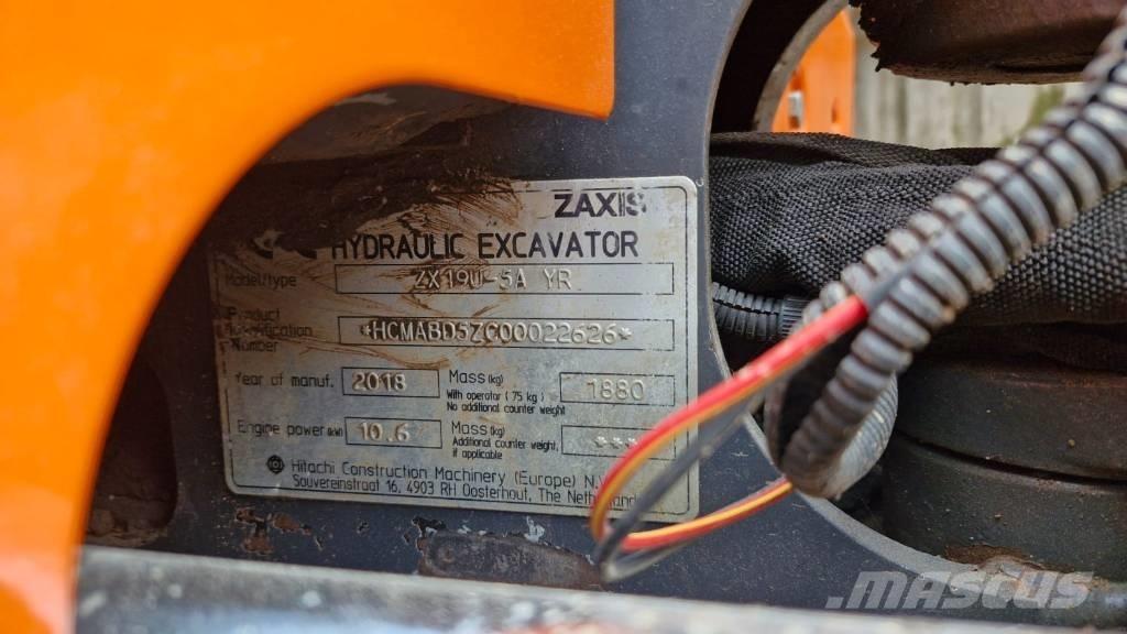 Hitachi ZX 19 U-5 Minigravemaskiner