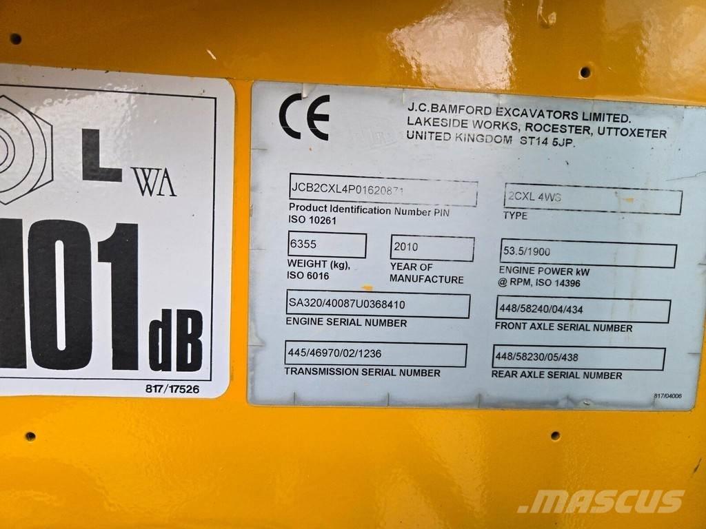 JCB 2CX Læssemaskiner på hjul