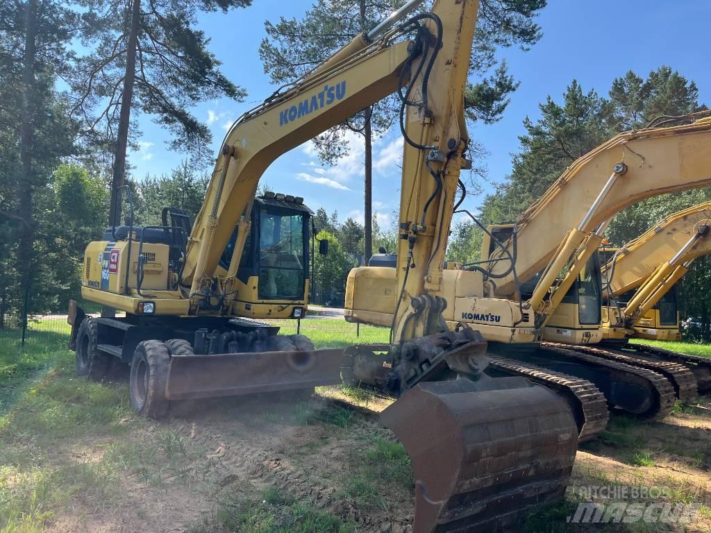 Komatsu PW 160-7 Gravemaskiner på hjul