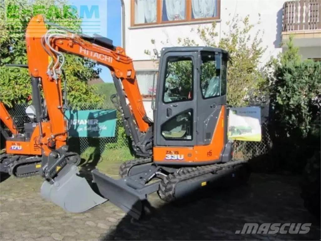 Hitachi zx 33 u-6 Gravemaskiner på hjul
