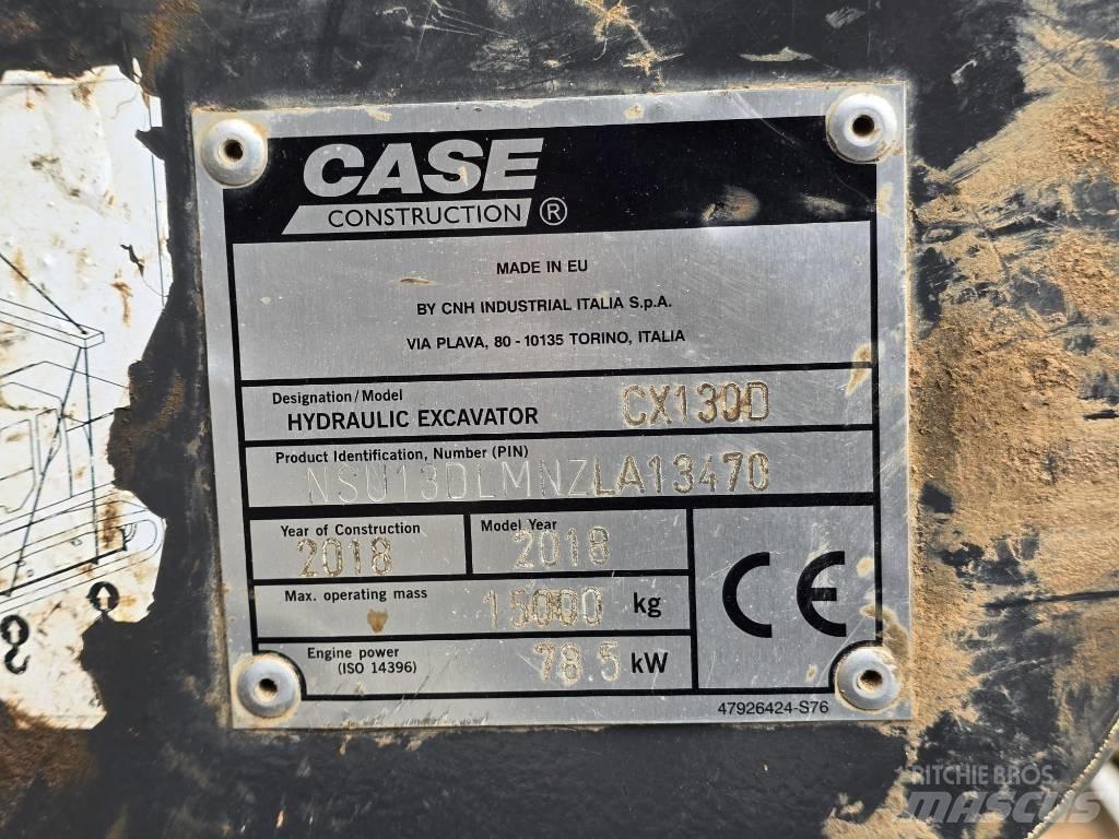 Case CX130 D Gravemaskiner på larvebånd