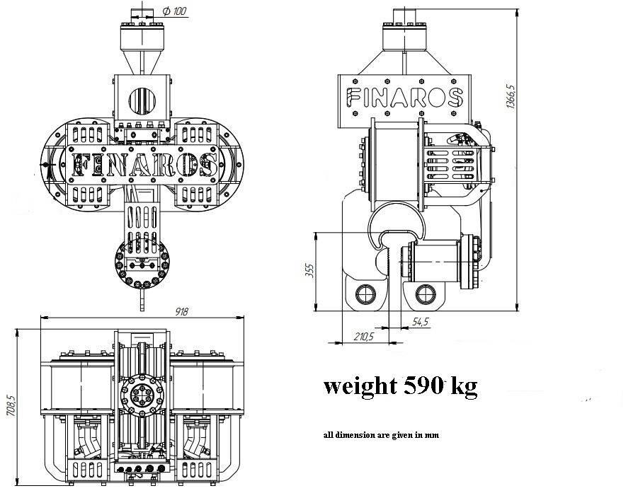  Finaros 200 Hydrauliske vibratorer