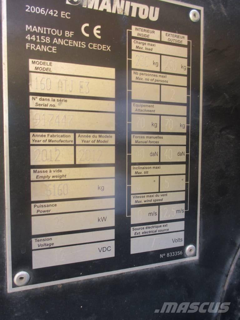 Manitou 160 ATJ Bomlifte med knækarm