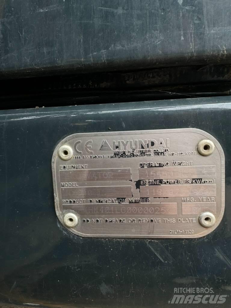 Hyundai HX 140L Gravemaskiner på larvebånd