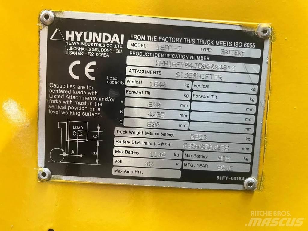 Hyundai 18BT-7 El gaffeltrucks