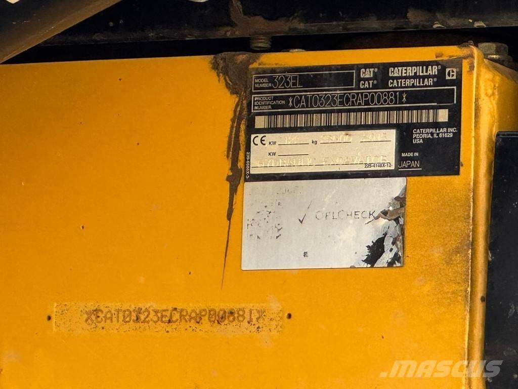 CAT 323EL Gravemaskiner på larvebånd