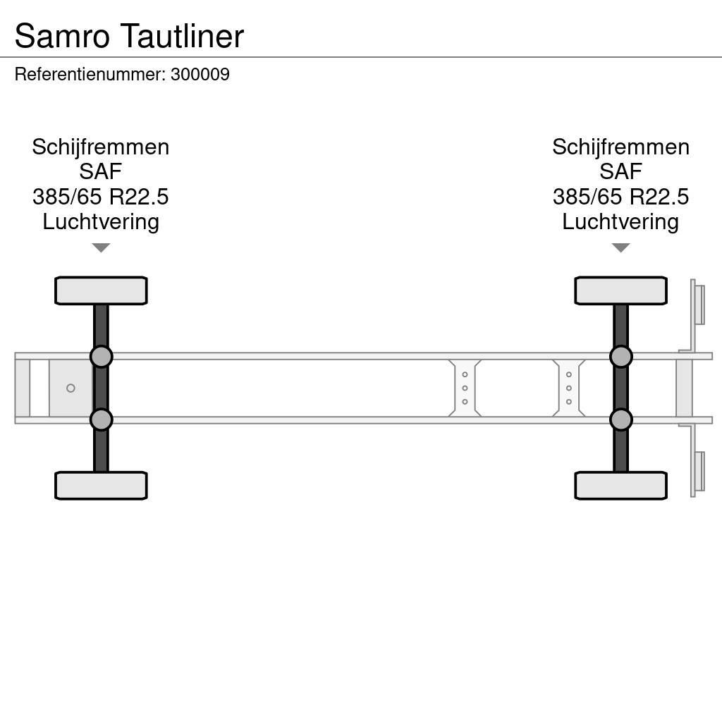 Samro Tautliner Semi-trailer med Gardinsider