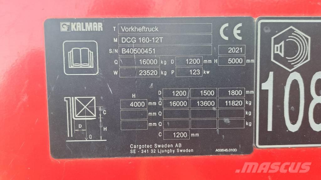 Kalmar DCG160-12T Entreprenør - Andet