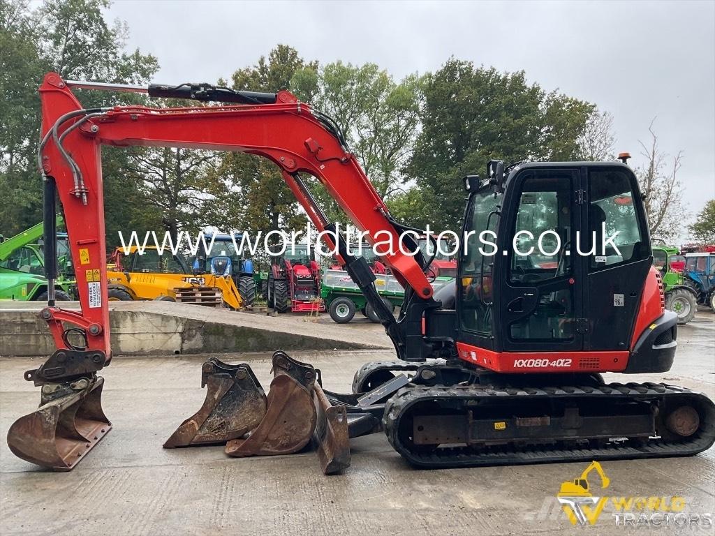 Kubota KX 080-4 Midi-gravemaskiner 7t - 12t