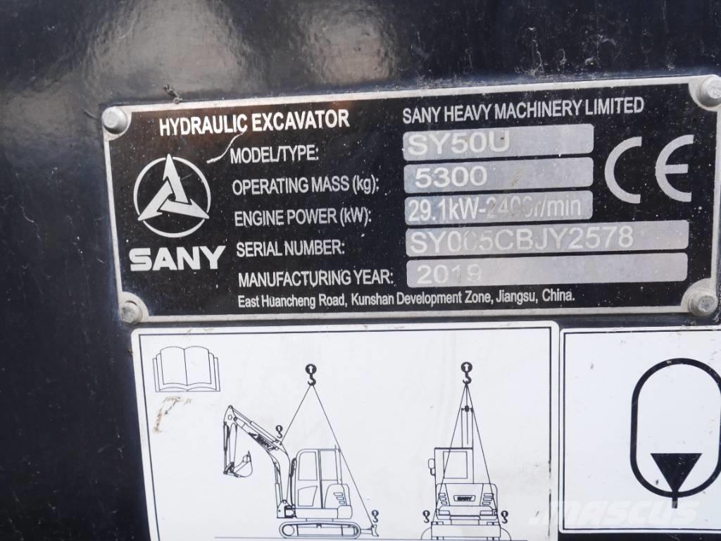 Sany SY 50 U Minigravemaskiner