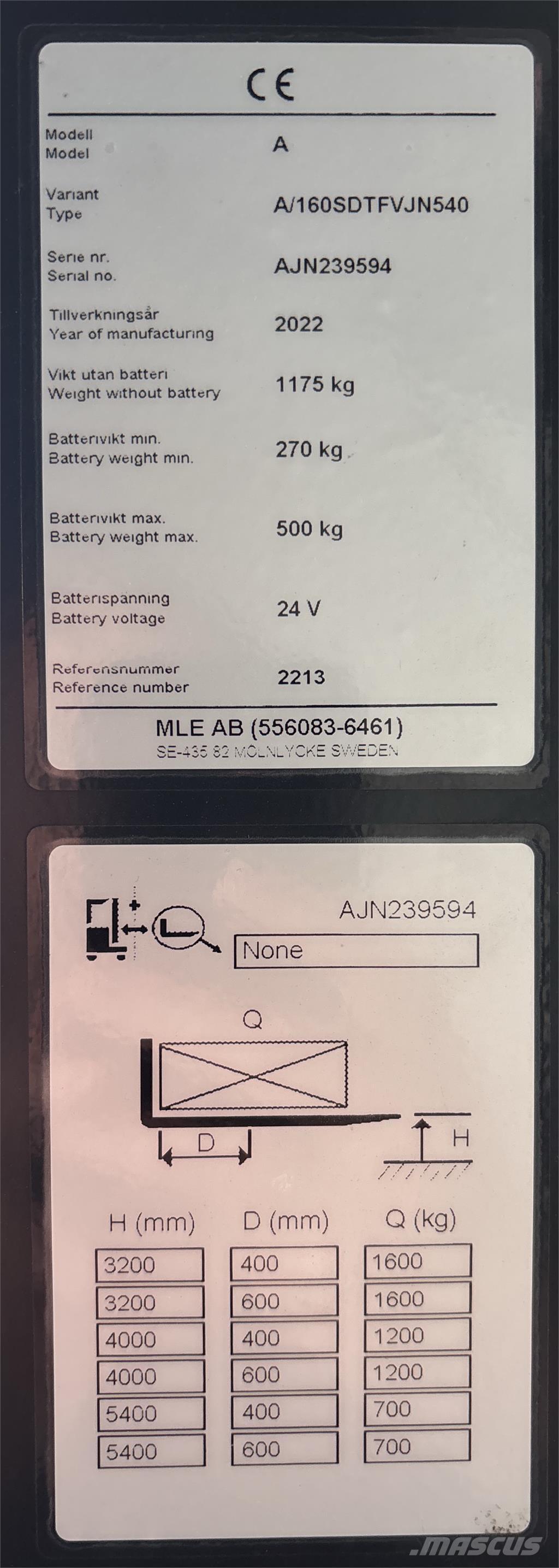 Atlet A160 Selvkørende stablere