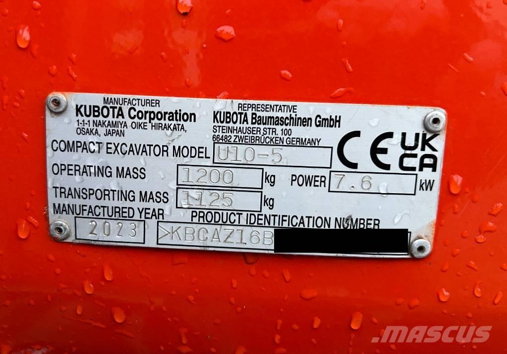 Kubota U 10-5 Minigravemaskiner