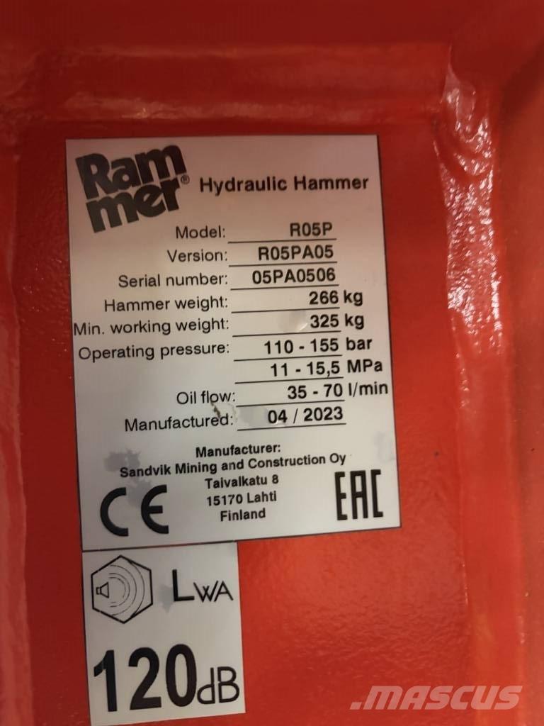 Rammer R05P Hydraulik / Trykluft hammere